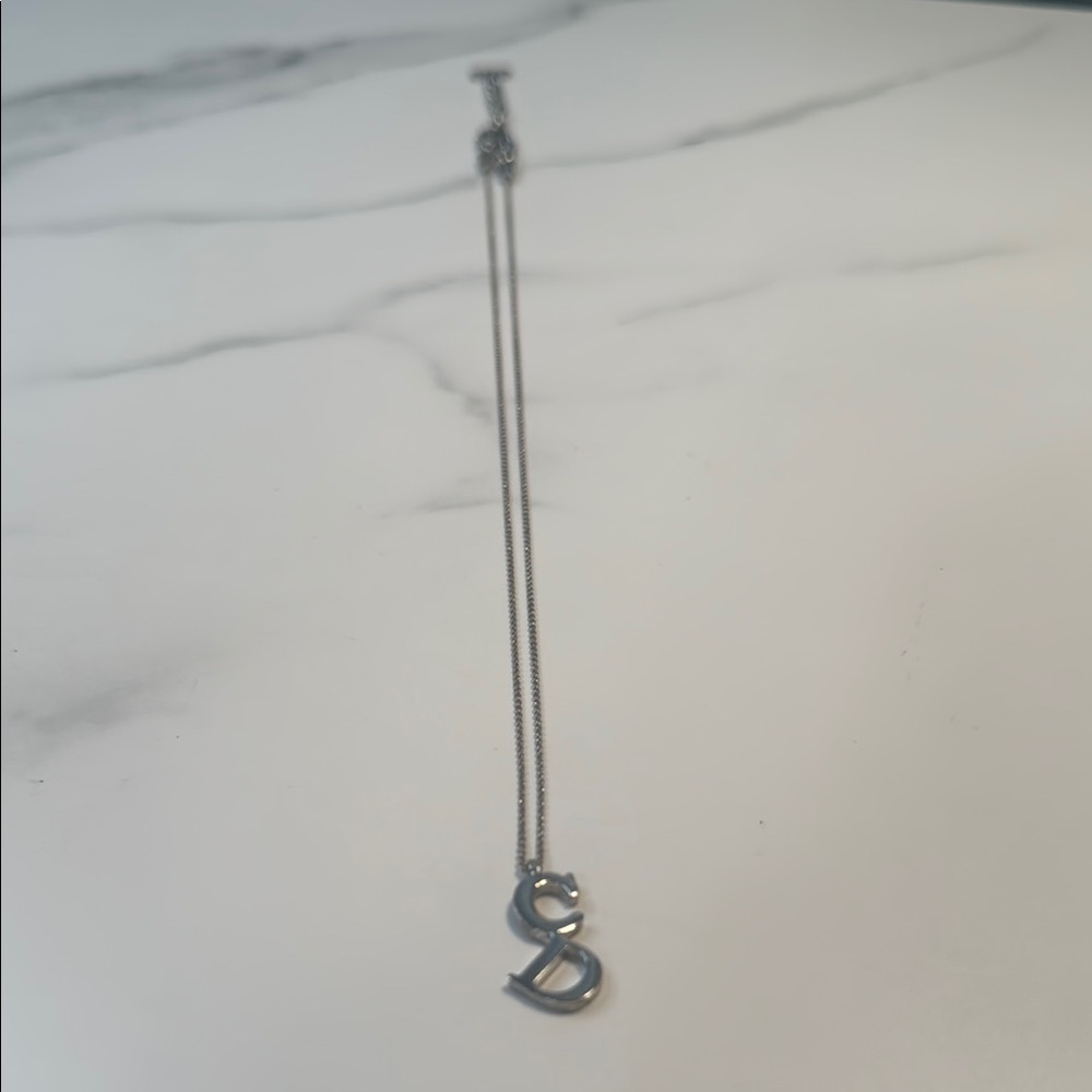 Dior Silver CD Pendant Necklace - Picture 3 of 5